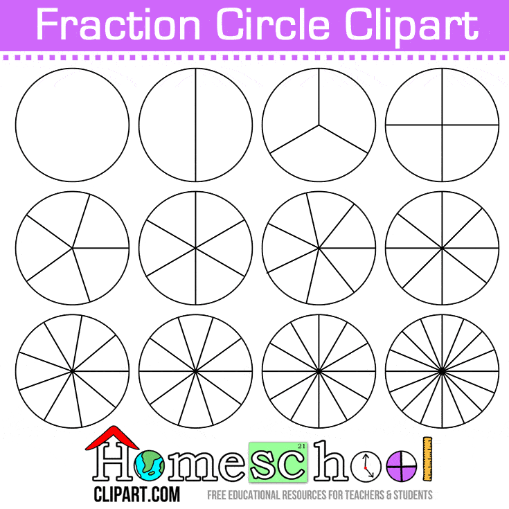 Free Printable Fraction Circles