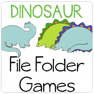 Printable Dinosaur Game - File Folder Fun