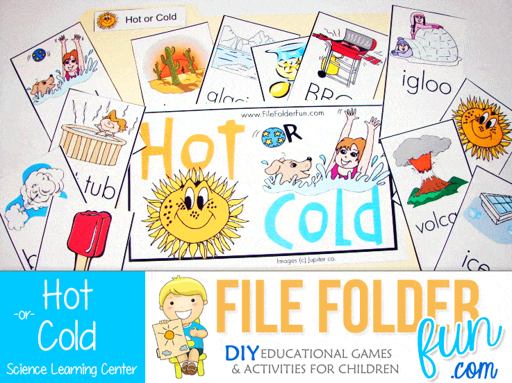 HotColdGame - File Folder Games For Kindergarten