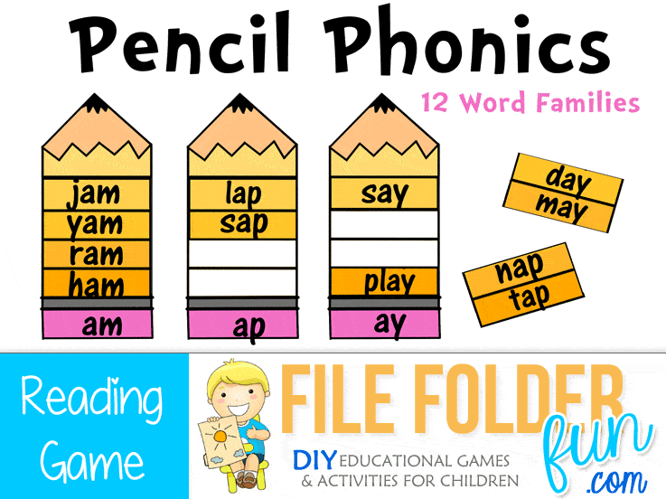 Kindergarten Phonics Game Level 1 File Folder Fun