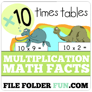 Printable Dinosaur Game - File Folder Fun