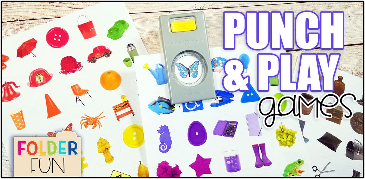 Circle Punch Games - File Folder Fun