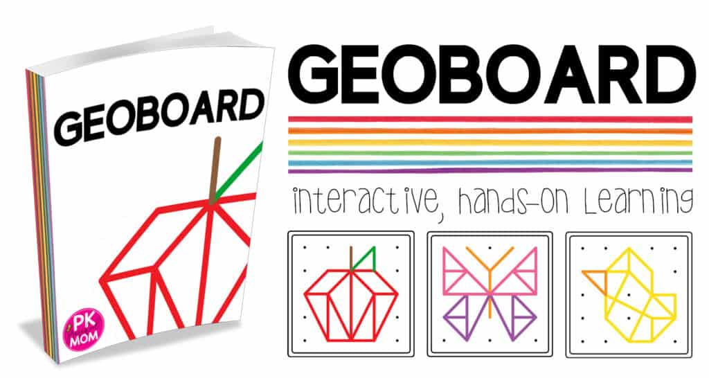 Geoboard Shape Cards, Printable Geoboard Pattern Templates, Kindergarten  Preschool Shapes Activities Worksheets, Homeschool Montessori 