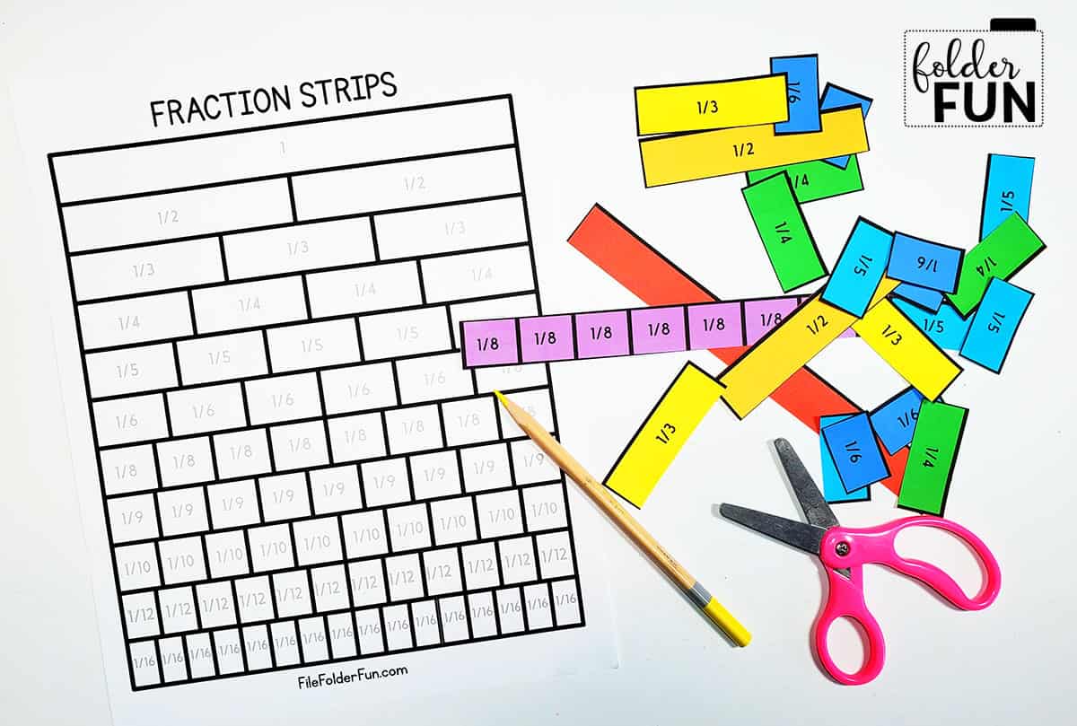 fraction-strips-printable-file-folder-fun