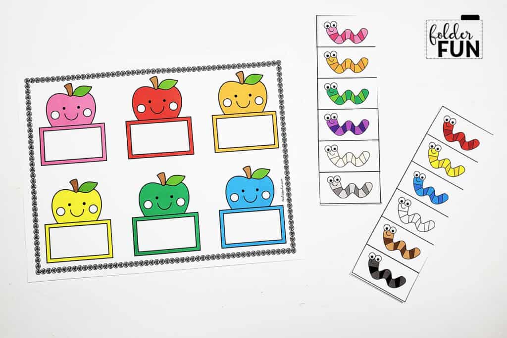 Matching Games for Toddlers File Folder Fun