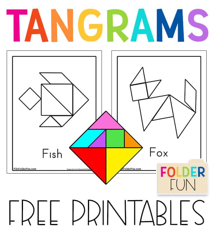 Tangrams Printable  File Folder Fun