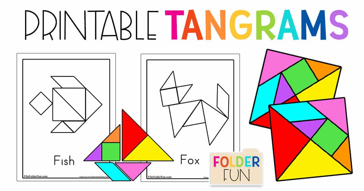 Printable Tangram Challenge Cards! - Only Passionate Curiosity