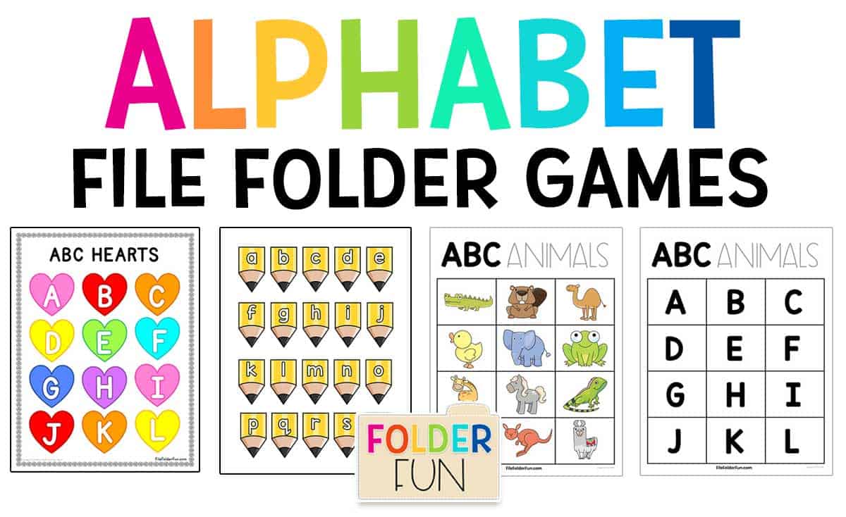 Alphabet File Folder Games File Folder Fun