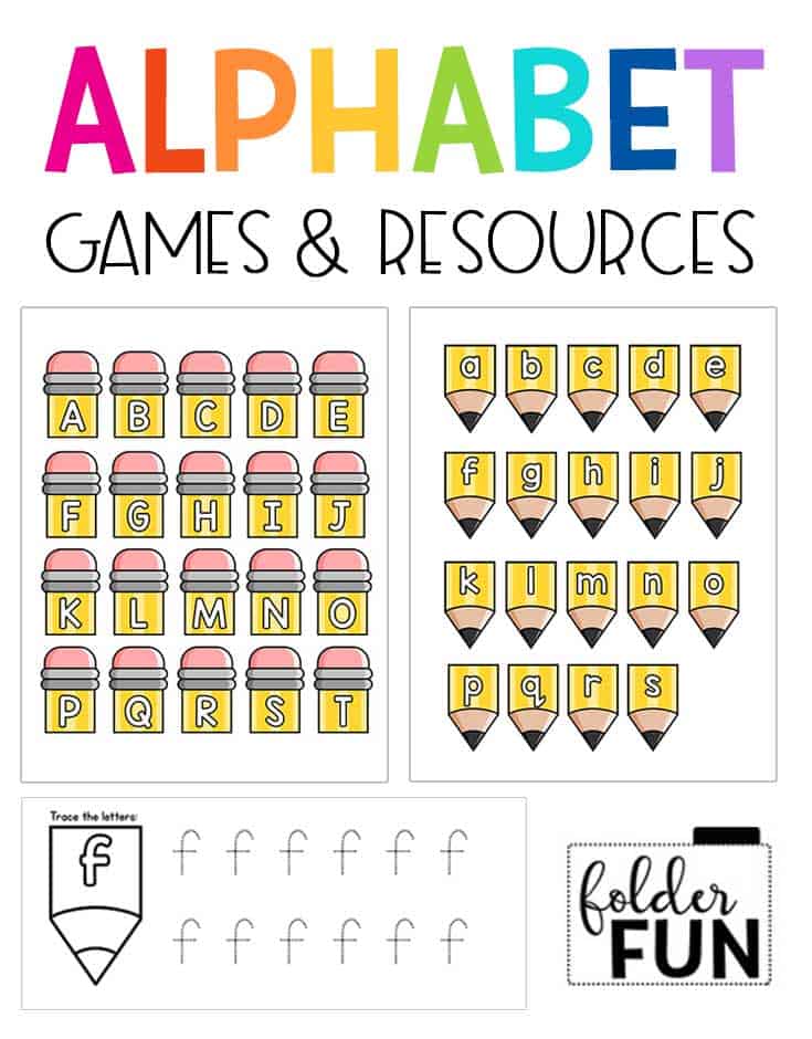 Alphabet File Folder Game File Folder Fun